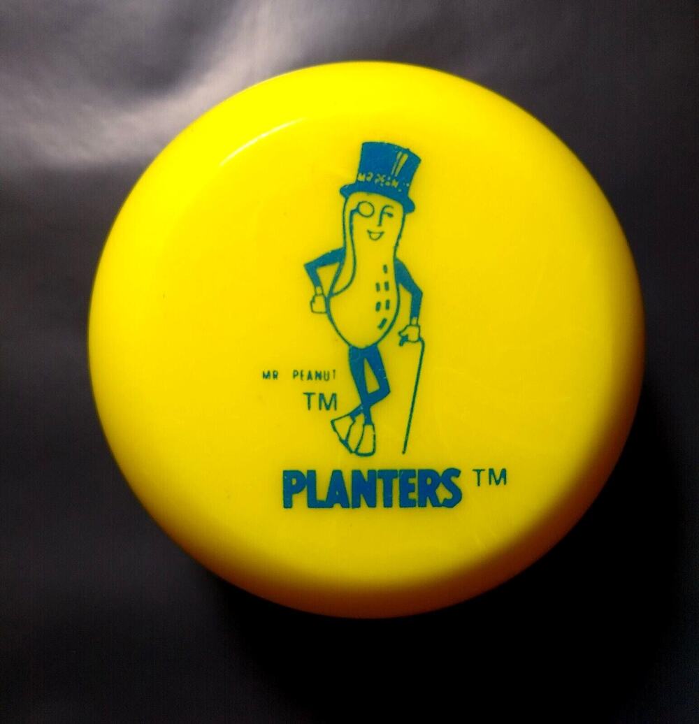 Planters Mr Peanut Yellow Toy Yo Yo 1970s Plastic Unused Old Stock Vintage Retro